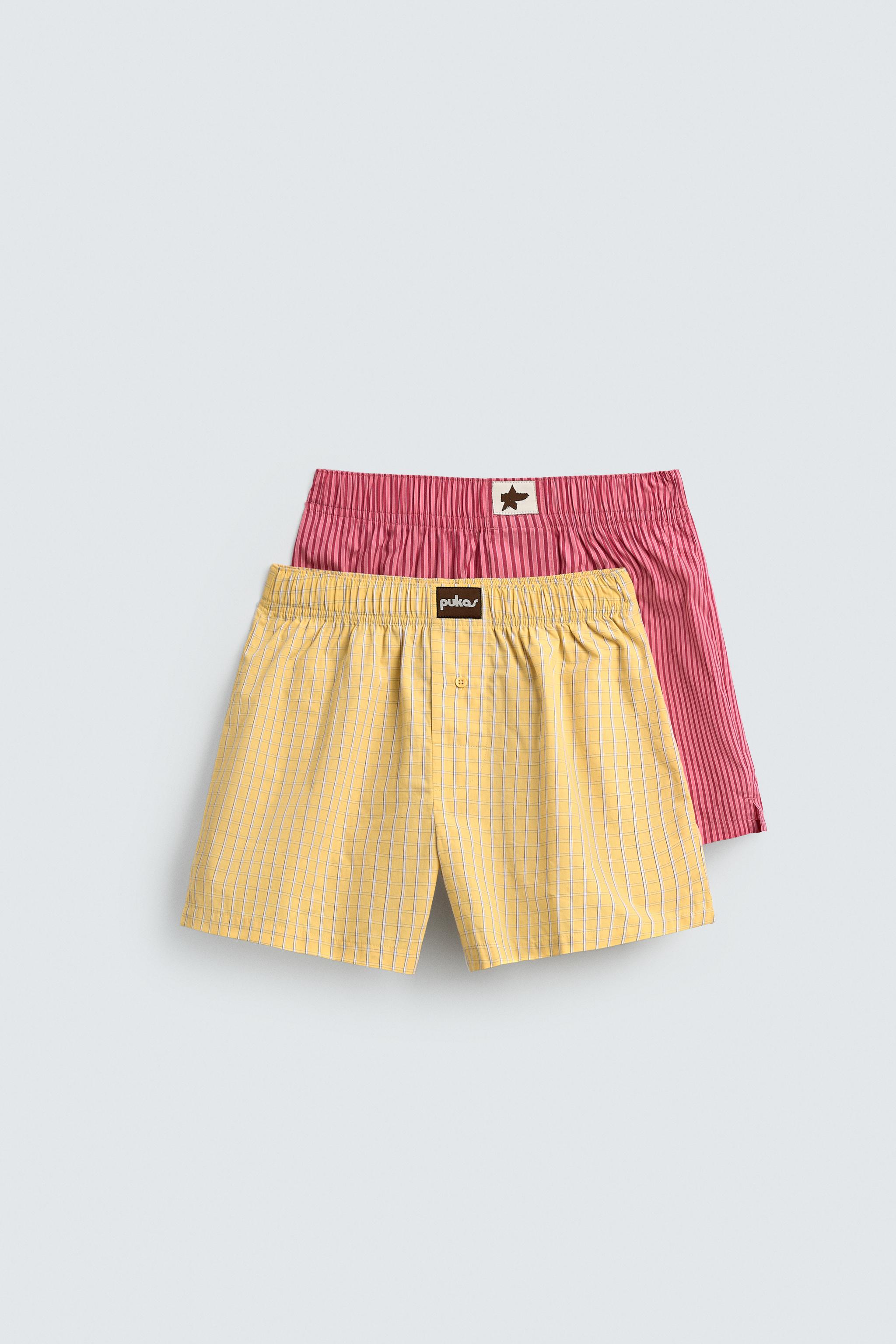 2-PACK PUKAS SURF X ZARA COMBINED POPLIN BOXERS